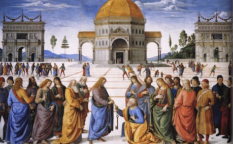 Jesus gives keys to St. Peter